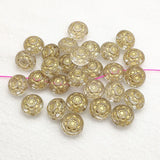520pcs Clear Bronzing Round Beads for Necklace Earring DIY