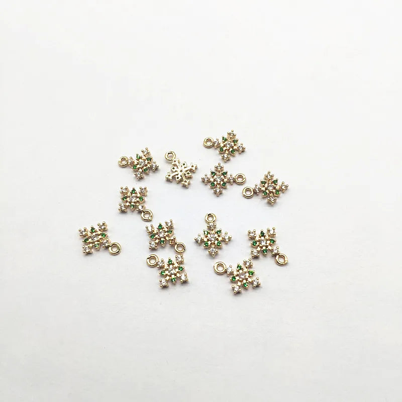 Cross CZ Charm Copper Earring Accessories Hand Jewelry DIY
