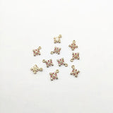 Cross CZ Charm Copper Earring Accessories Hand Jewelry DIY