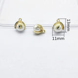 100pcs Pear Flower Shape Charm for Earrings DIY