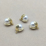 100pcs Pear Flower Shape Charm for Earrings DIY