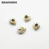 100pcs Pear Flower Shape Charm for Earrings DIY