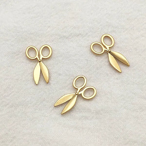 100pcs Zinc Alloy Scissor Shape Charm for Earring DIY Parts Jewelry Findings