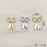 100pcs Zinc Alloy Scissor Shape Charm for Earring DIY Parts Jewelry Findings