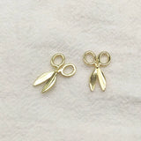 100pcs Zinc Alloy Scissor Shape Charm for Earring DIY Parts Jewelry Findings