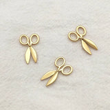 100pcs Zinc Alloy Scissor Shape Charm for Earring DIY Parts Jewelry Findings