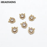 50pcs CZ Round Shape Charms for Earrings DIY