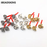 100pcs/lot Zinc Alloy Twist-Shape Stud Earring Accessories