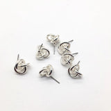 100pcs/lot Zinc Alloy Twist-Shape Stud Earring Accessories