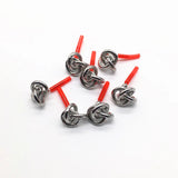 100pcs/lot Zinc Alloy Twist-Shape Stud Earring Accessories
