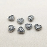 300pcs CCB Rhodium Heart Beads for Earrings DIY