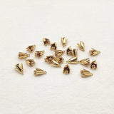100Pcs Copper Flower Charm for Necklace/Earrings DIY Making Parts