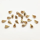 100Pcs Copper Flower Charm for Necklace/Earrings DIY Making Parts