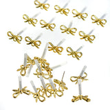 14mm Zinc Alloy Bows Stud Earrings - 100pcs/lot