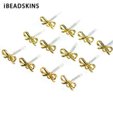 14mm Zinc Alloy Bows Stud Earrings - 100pcs/lot