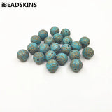14mm 320pcs Acrylic Hot Stamping Beads for Jewelry DIY