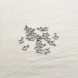200pcs Zinc Alloy Rhombus Charm for Earrings DIY