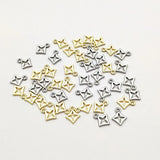 200pcs Zinc Alloy Rhombus Charm for Earrings DIY