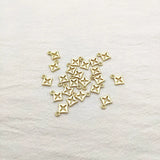 200pcs Zinc Alloy Rhombus Charm for Earrings DIY