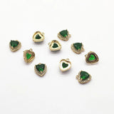 Heart Shape Charm for Earrings Making 50pcs