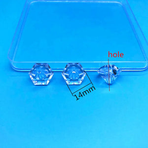 550pcs Clear Acrylic Drop Shape Beads for Earrings DIY