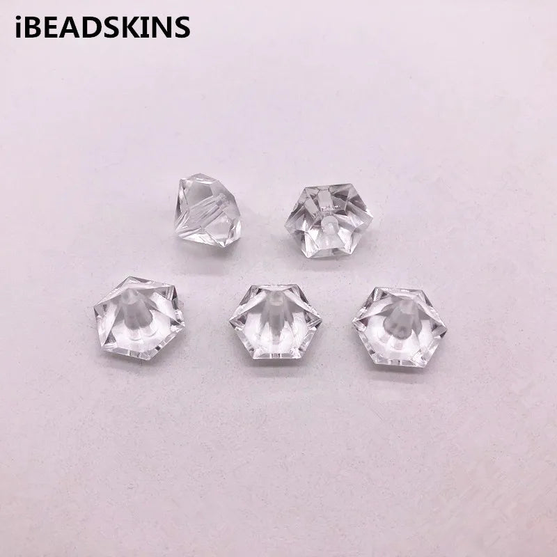 550pcs Clear Acrylic Drop Shape Beads for Earrings DIY