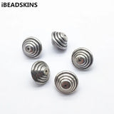 100pcs CCB Rhodium Flywheel Beads for Earrings Jewelry DIY