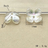 200pcs Flower Beads Aurora Effect for DIY Earring Jewelry