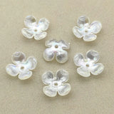 200pcs Flower Beads Aurora Effect for DIY Earring Jewelry