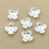 200pcs Flower Beads Aurora Effect for DIY Earring Jewelry