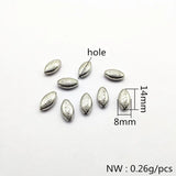 500pcs CCB Oval Shape Beads for DIY Jewelry Making