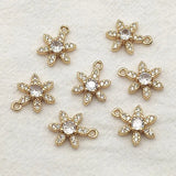 50pcs CZ Copper Charm For Necklace Earring DIY Jewelry Findings