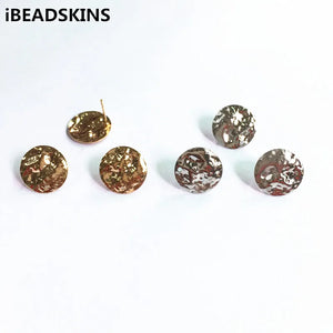 100pcs Copper Round Stud Earring for Earring DIY