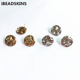 100pcs Copper Round Stud Earring for Earring DIY