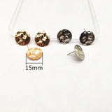 100pcs Copper Round Stud Earring for Earring DIY