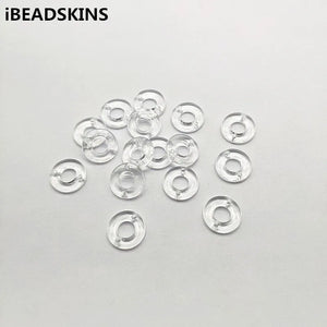 1300pcs Double Hole Clear Acrylic Round Beads for DIY Jewelry