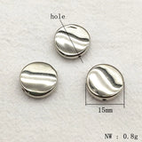 300pcs CCB Twisted Coin Beads for DIY Jewelry