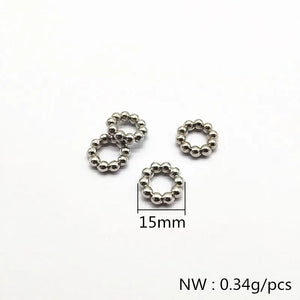 500pcs CCB Ring Shape Beads for DIY Jewelry Making