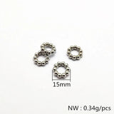 500pcs CCB Ring Shape Beads for DIY Jewelry Making