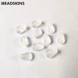700pcs Clear Acrylic Frosted Drop Shape Beads for DIY Jewelry