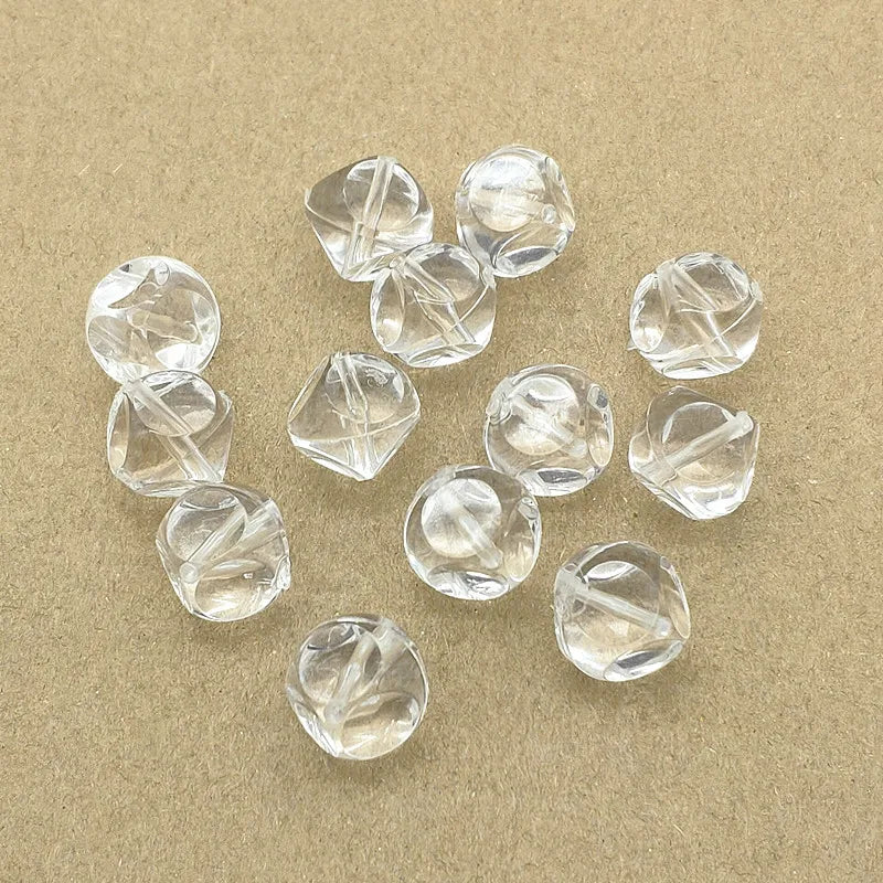 300pcs Clear Acrylic Irregular Beads for Jewelry Making