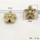 Bronzing Flower Beads for DIY Jewelry Making, 600pcs