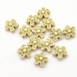 Bronzing Flower Beads for DIY Jewelry Making, 600pcs