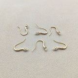 Copper Plated Zircon Ear Hook 30pcs - Jewelry Findings