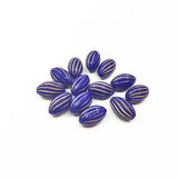 Acrylic Egg-shaped Stripes Beads for DIY Jewelry - 700pcs