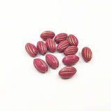 Acrylic Egg-shaped Stripes Beads for DIY Jewelry - 700pcs
