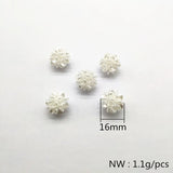 16/30mm 50pcs Pearls Ball Beads for Earrings DIY