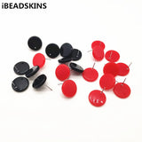16mm 100pcs Acrylic Coin Shape Earrings Stud for Earring Accessories
