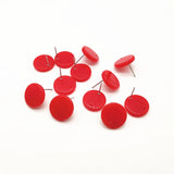 16mm 100pcs Acrylic Coin Shape Earrings Stud for Earring Accessories