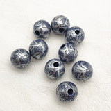16mm 200pcs Wood Print Pattern Beads DIY Jewelry Findings